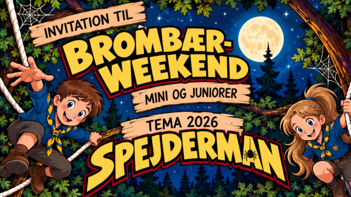 BInvitation til brombær-weekend Mini og Juniorer - Spejderman 